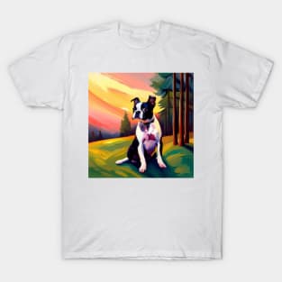 Boston Terrier in Nature T-Shirt